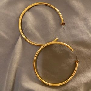 Gold Hoops Earrings